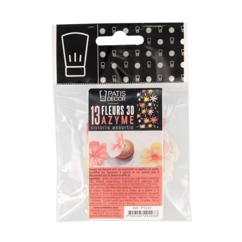 13_fleurs_3d_comestibles_en_azyme_assorties_patisdecor_2.webp Cerf Dellier 13 Fleurs 3D Comestibles En Azyme Assorties Patisdecor Best