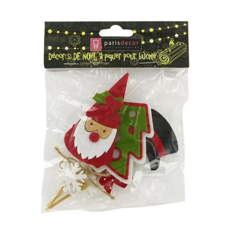 Cerf Dellier 3 Décors De Noël Assortis En Feutrine Theme 1 Best Sale