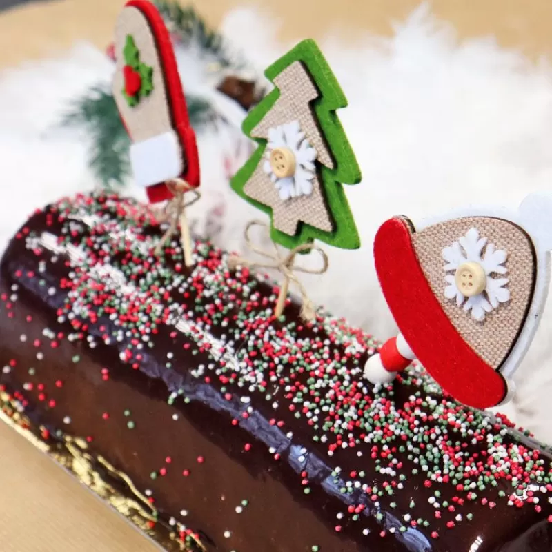 Cerf Dellier 3 Décors De Noël Assortis En Feutrine Theme 3 Store