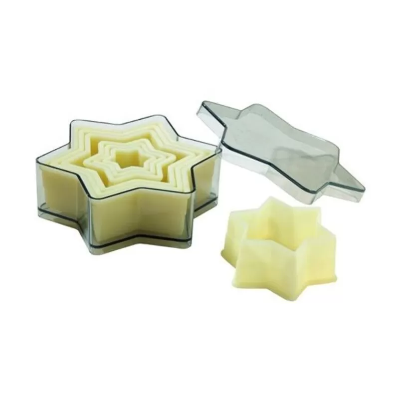 Cerf Dellier 7 Découpoirs Etoiles Lisses Assortis Patisdecor
