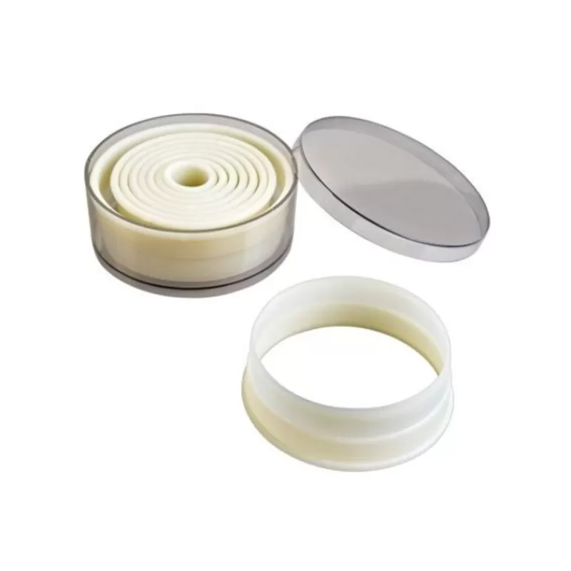 Cerf Dellier 9 Découpoirs Ronds Lisses Assortis Patisdecor