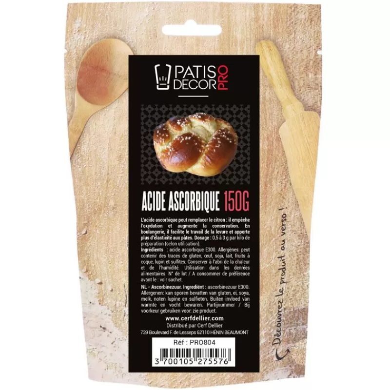 Cerf Dellier Acide Ascorbique Patisdecor Pro 150 G