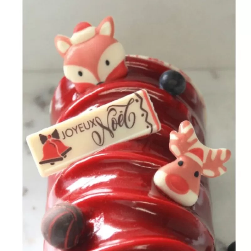 Cerf Dellier Animaux De Noël En Chocolat Blanc Assortis (X96) Best Sale