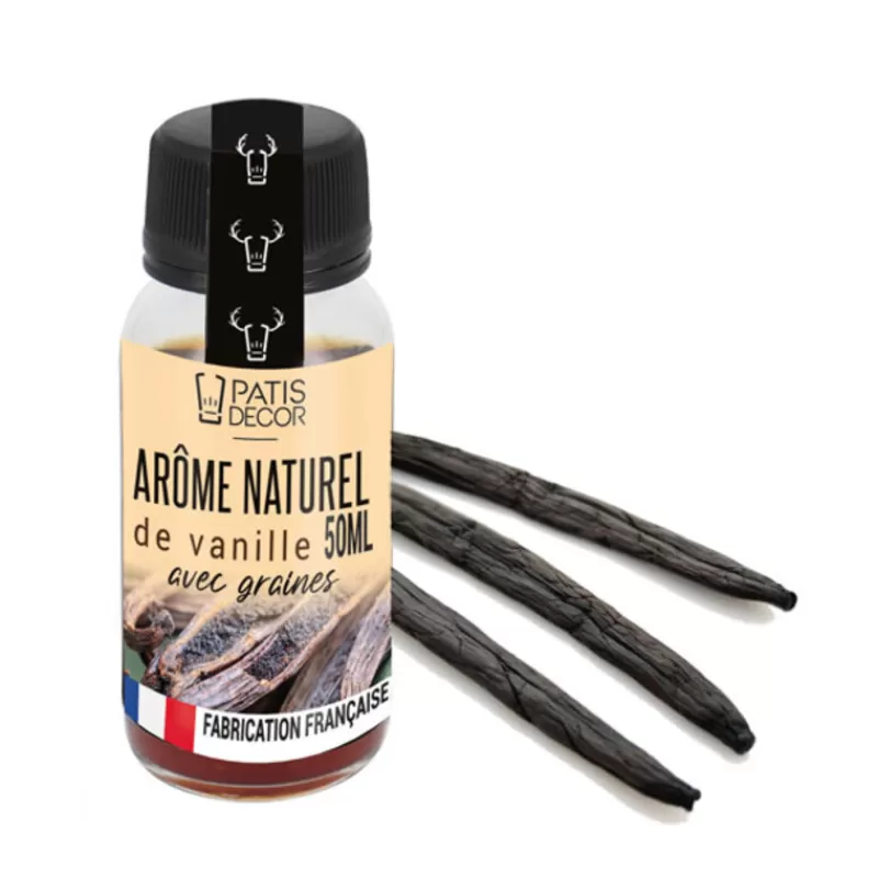 Cerf Dellier Arome Naturel De Vanille Avec Graines Patisdecor 50 Ml