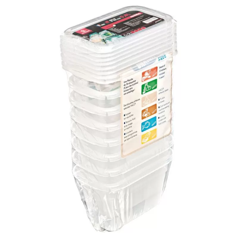 Cerf Dellier Bacs Modulus Rigides En Polypropylene Gn 1/9 Avec Couvercles (X8) Clearance