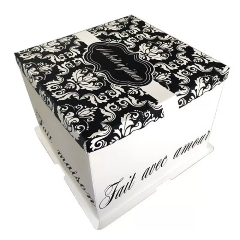 Cerf Dellier Boite Patissiere Arabesques 26 X 26 X 24 Cm Patisdecor Hot