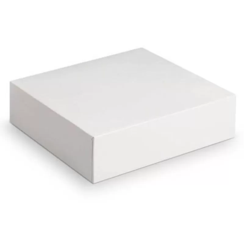 Cerf Dellier Boîtes Pâtissières Blanches 14 X 14 X 7 Cm (X 50) New