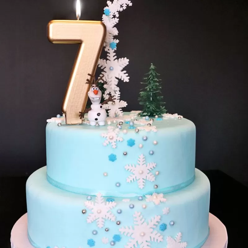 Cerf Dellier Bougie Anniversaire Doree Xxl Chiffre 7 Patisdecor Best