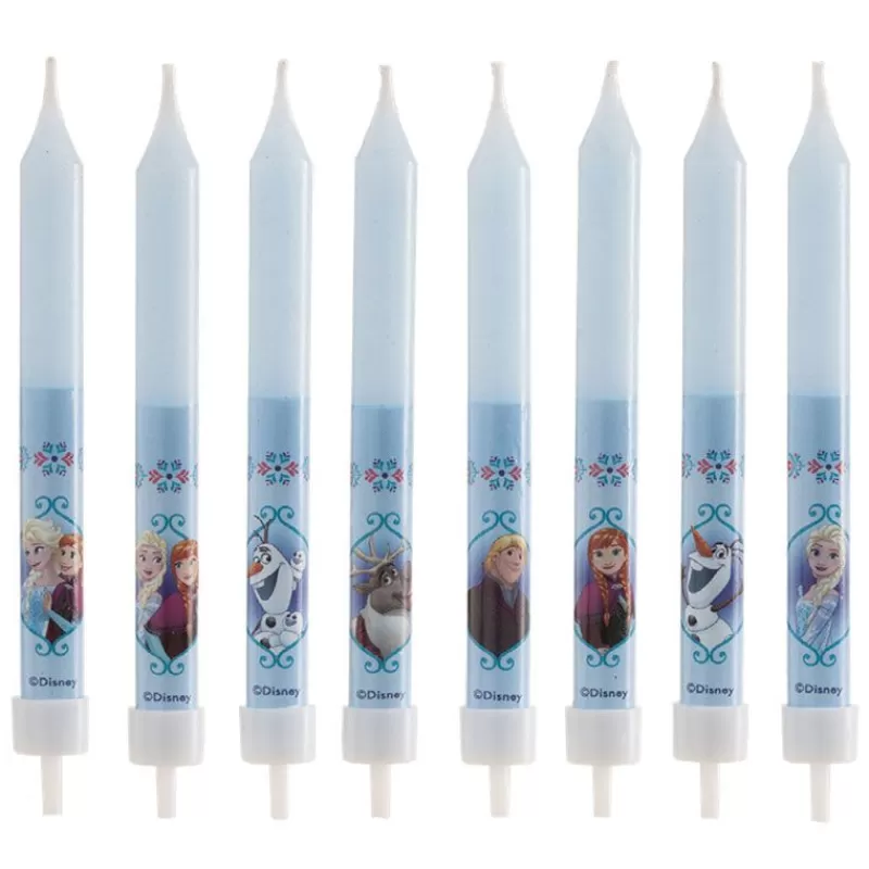 Cerf Dellier Bougie Anniversaire La Reine Des Neiges (X 8) New