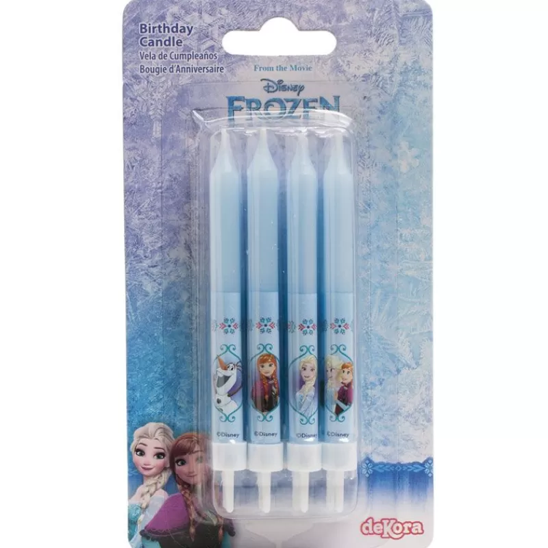 Cerf Dellier Bougie Anniversaire La Reine Des Neiges (X 8) New