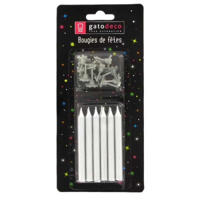 Cerf Dellier Bougie Argentee Patisdecor (X 12) Online