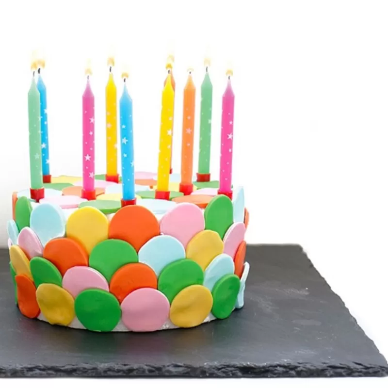 Cerf Dellier Bougies Multicolores Etoiles Patisdecor (X 10) Best