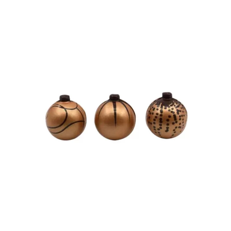 Cerf Dellier Boules De Noël Cuivrees En Chocolat Assorties (X40) Best Sale