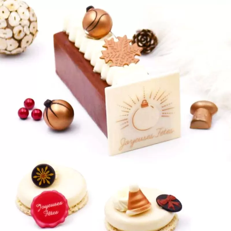 Cerf Dellier Boules De Noël Cuivrees En Chocolat Assorties (X40) Best Sale