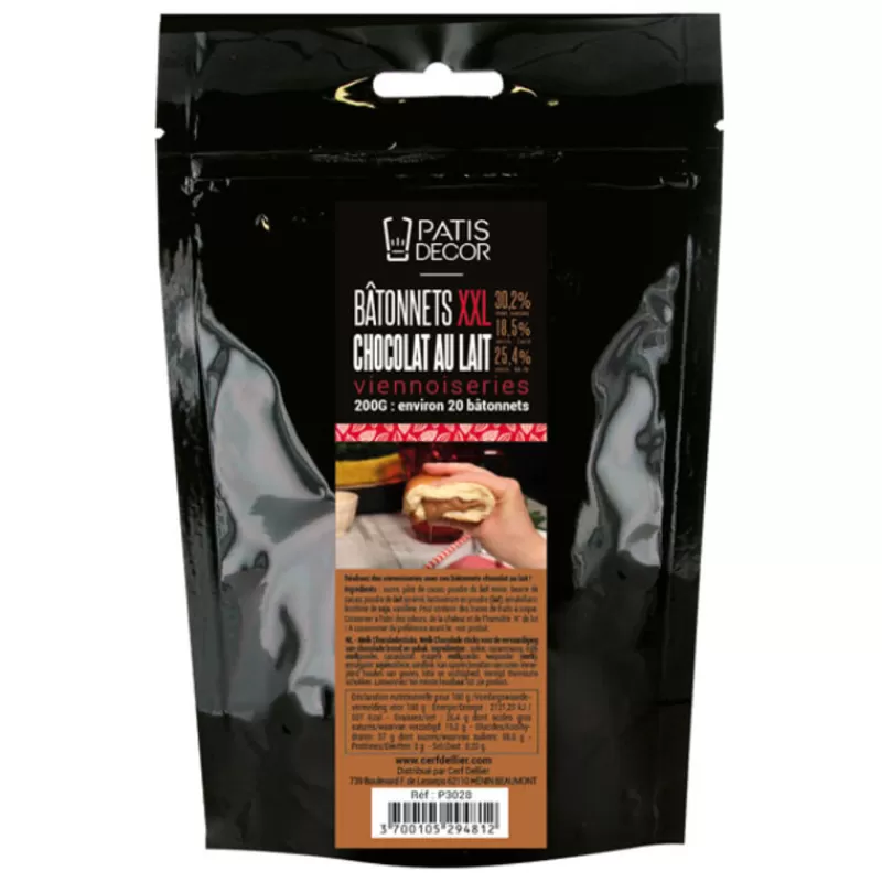 btons_boulangers_en_chocolat_au_lait_xxl_patisdecor_2.webp Cerf Dellier Bâtons Boulangers En Chocolat Au Lait Xxl Patisdecor