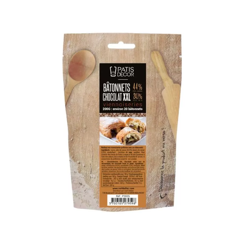 Cerf Dellier Bâtons Boulangers En Chocolat Xxl Barry 200 G - Patisdecor