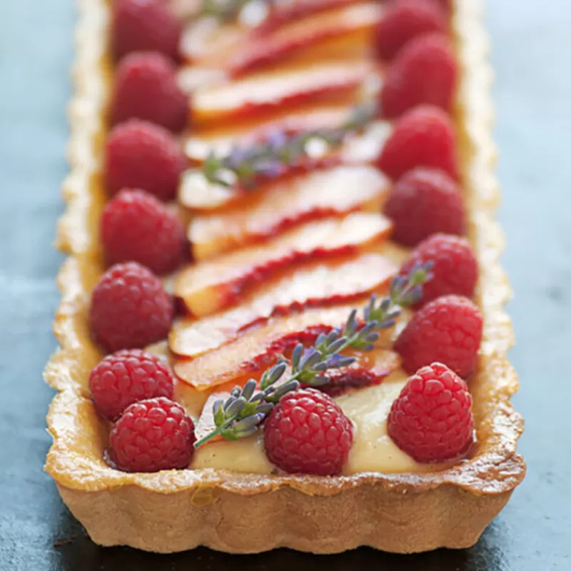 Cerf Dellier Cadre A Tarte Rectangulaire Cannele Et Perfore Inox H 3 Cm - 35 X 10 Cm De Buyer