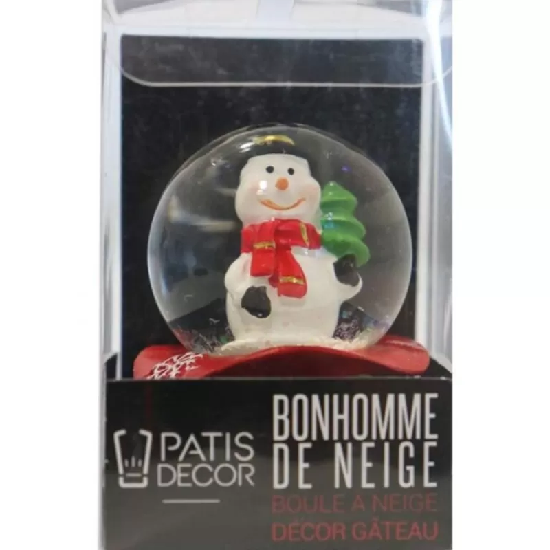 Cerf Dellier Cake Topper Boule A Neige Bonhomme De Neige Patisdecor Best Sale