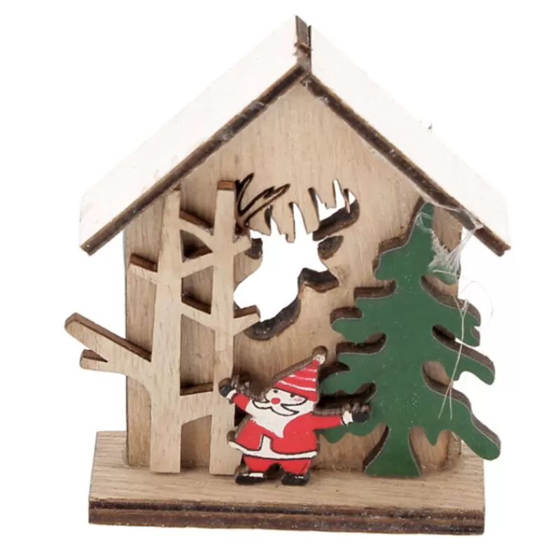 Cerf Dellier Cake Topper En Bois Chalet De Noël Patisdecor Outlet