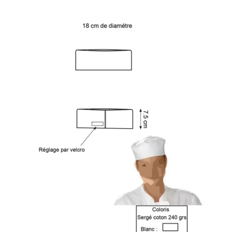 calot_reglable_blanc_serge_2.webp Cerf Dellier Calot Reglable Blanc Serge Best