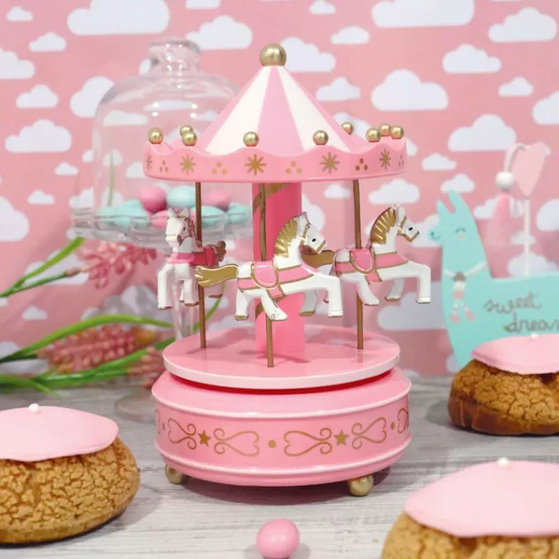 carrousel_musical_rose_patisdecor_2.webp Cerf Dellier Carrousel Musical Rose Patisdecor Outlet