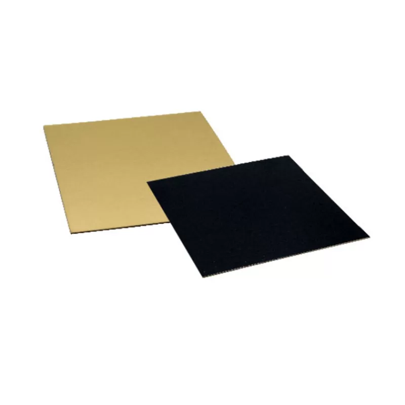 Cerf Dellier Cartons Carres Or/Noir 16 X 16 Cm Patisdecor (X5) Clearance