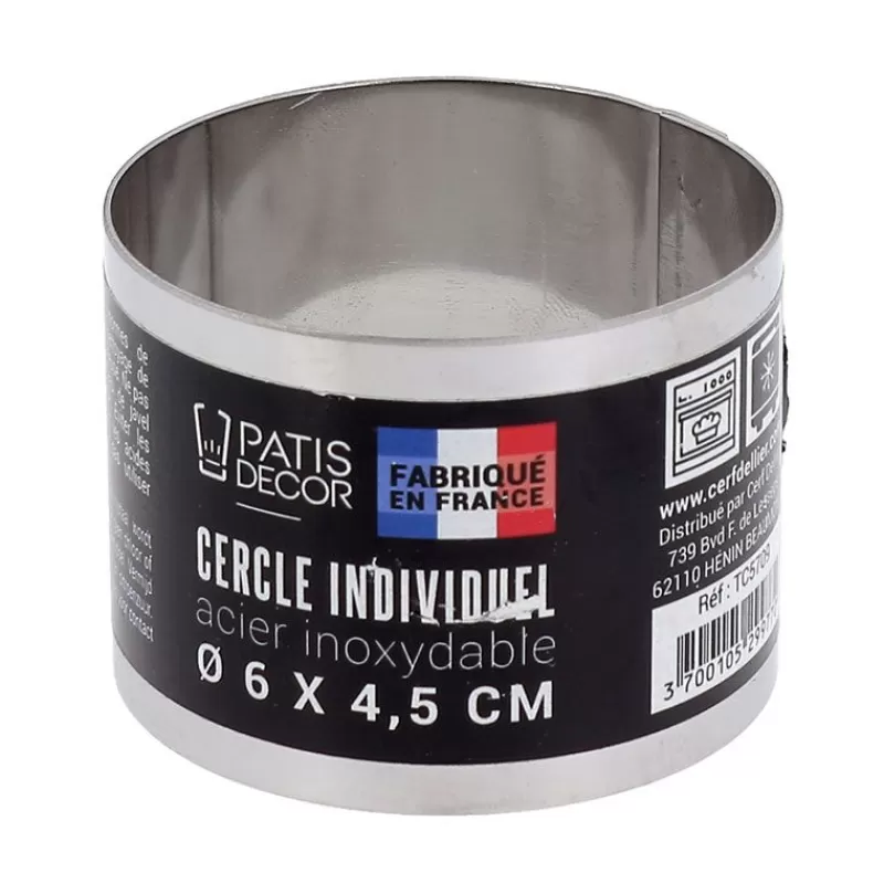 Cerf Dellier Cercle A Mousse Inox H 4,5 Cm 6 Cm Patisdecor