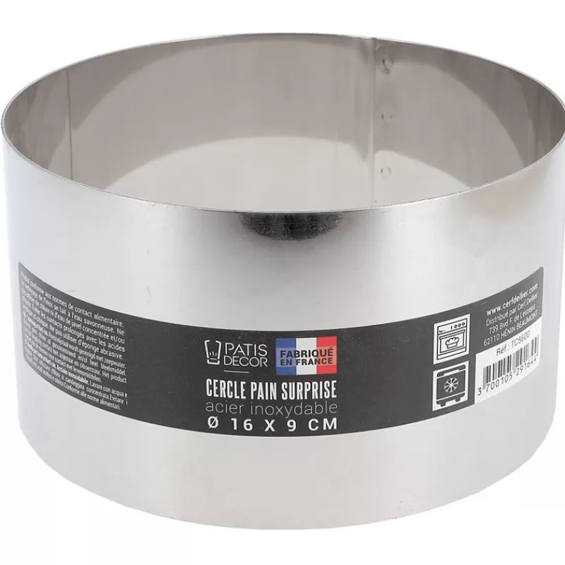 Cerf Dellier Cercle A Pain Surprise Inox H 9 Cm 16 Cm Patisdecor