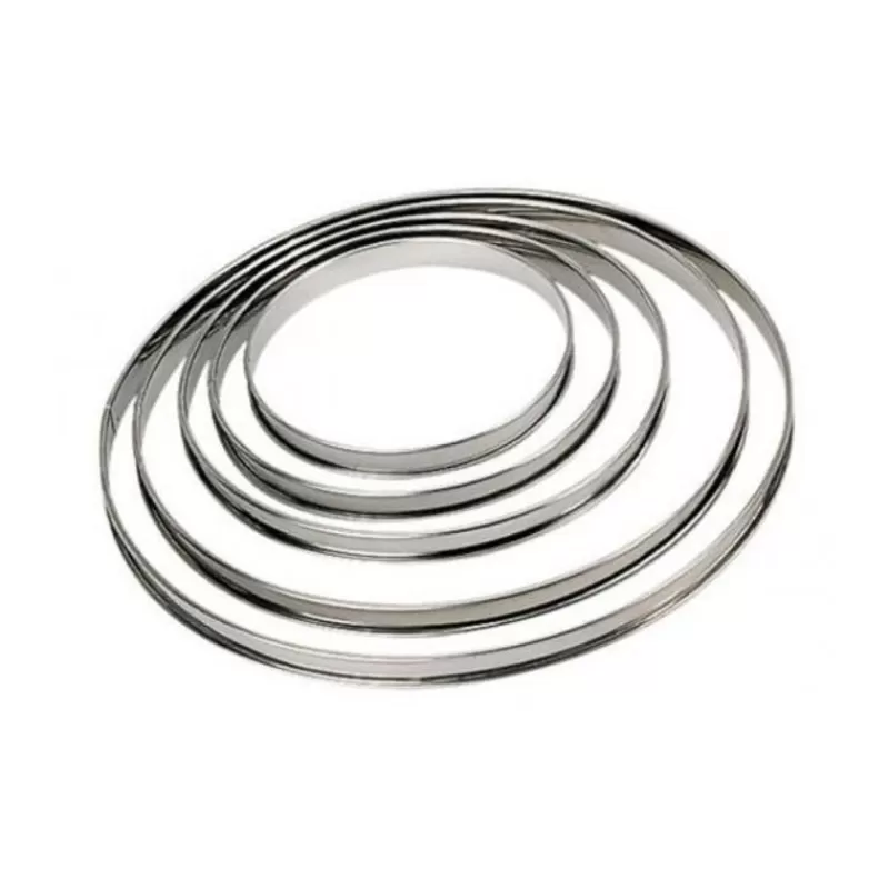 Cerf Dellier Cercle A Tarte Inox A Bords Roules H 2 Cm