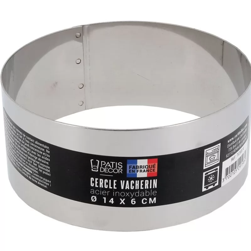 Cerf Dellier Cercle A Vacherin Inox H 6 Cm 14 Cm Patisdecor