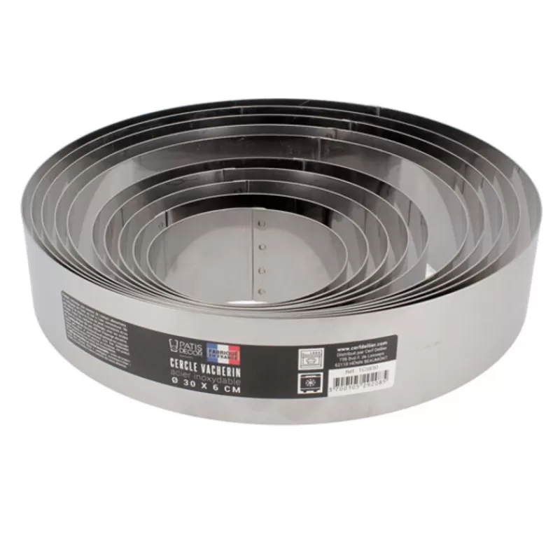 Cerf Dellier Cercle A Vacherin Inox H 6 Cm 16 Cm Patisdecor