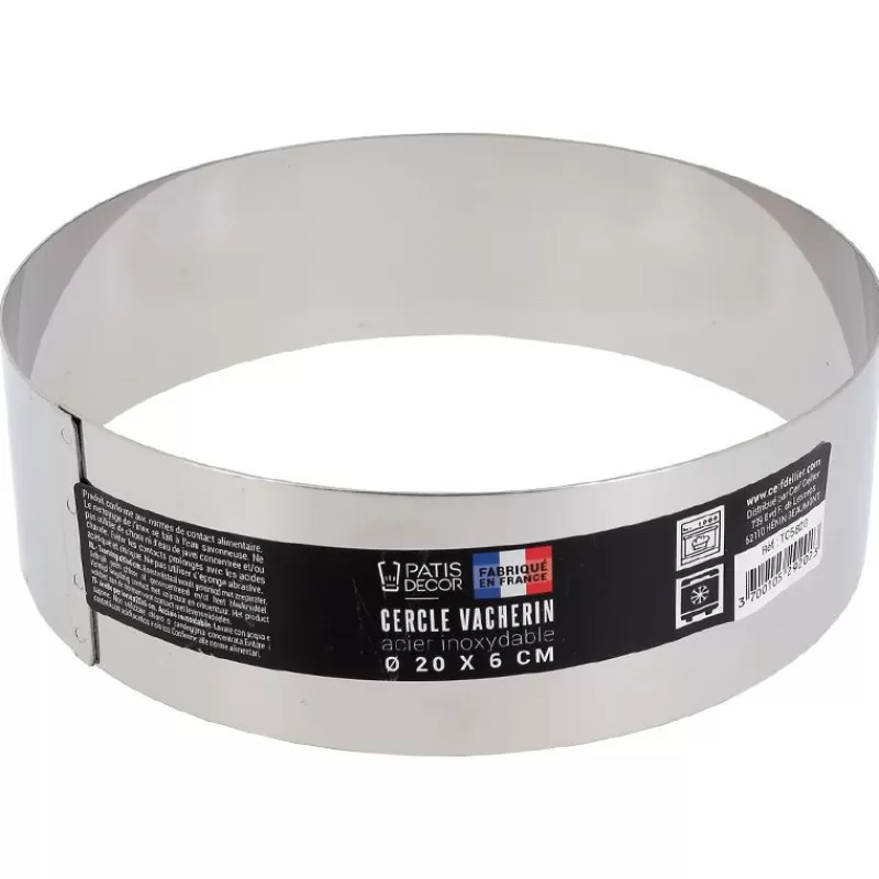 Cerf Dellier Cercle A Vacherin Inox H 6 Cm 20 Cm Patisdecor