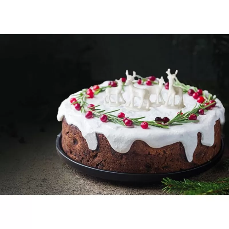 Cerf Dellier Cerf Et Biche Blancs Sur Pique Patisdecor (X2) Hot