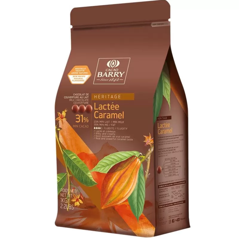 Cerf Dellier Chocolat De Couverture Au Lait Lactee Caramel 31 % 1 Kg