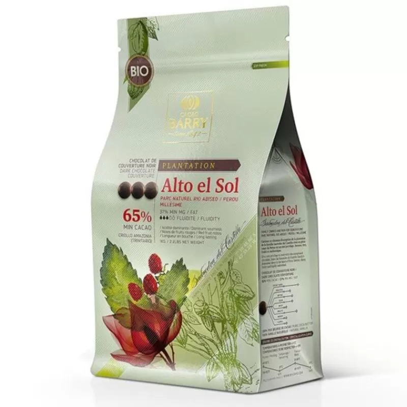 Cerf Dellier Chocolat De Couverture Bio Noir Alto El Sol 65 % 1 Kg