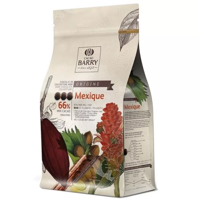 Cerf Dellier Chocolat De Couverture Noir Origine Mexique 66 % 2,5 Kg