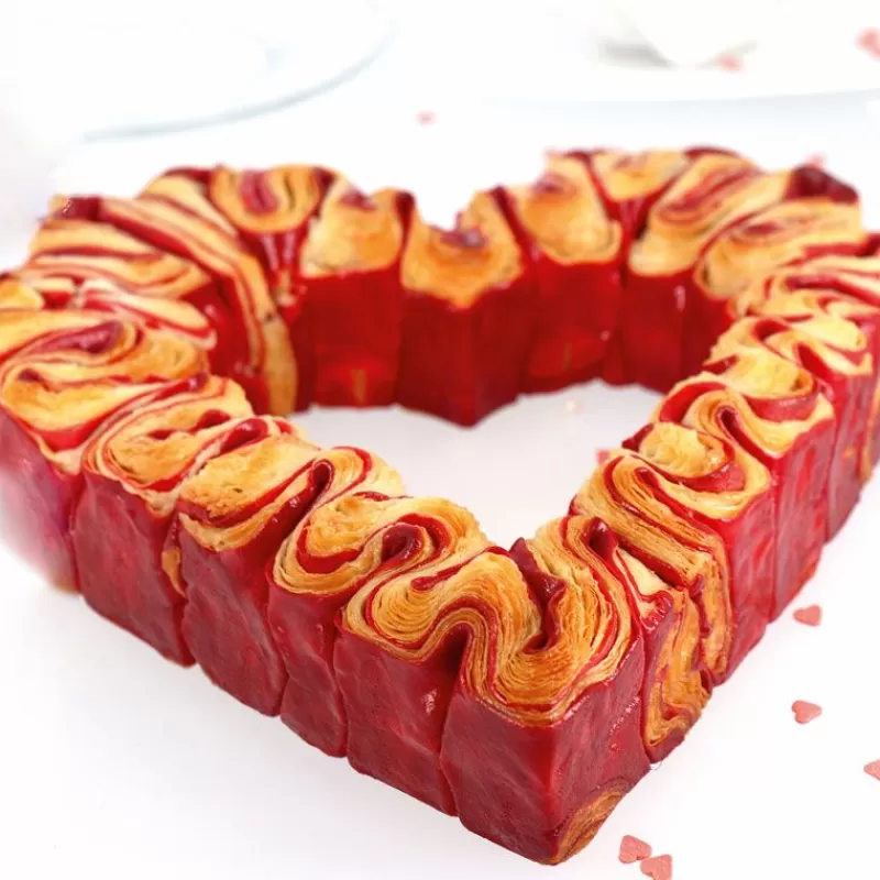 Cerf Dellier Coeur A Mousse Inox H 4,5 Cm L 12 Cm Patisdecor