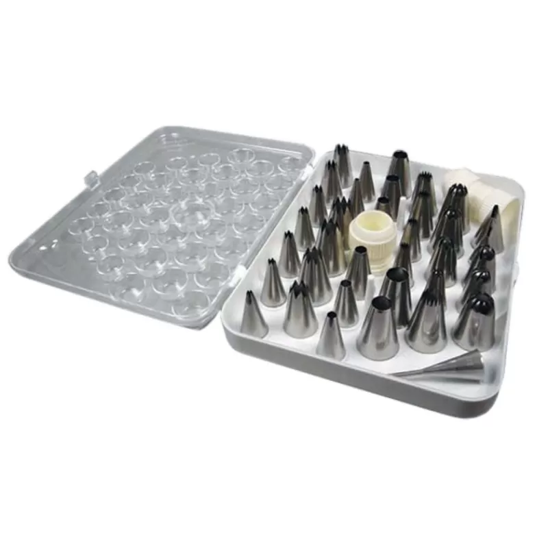 Cerf Dellier Coffret 35 Douilles A Patisserie Inox