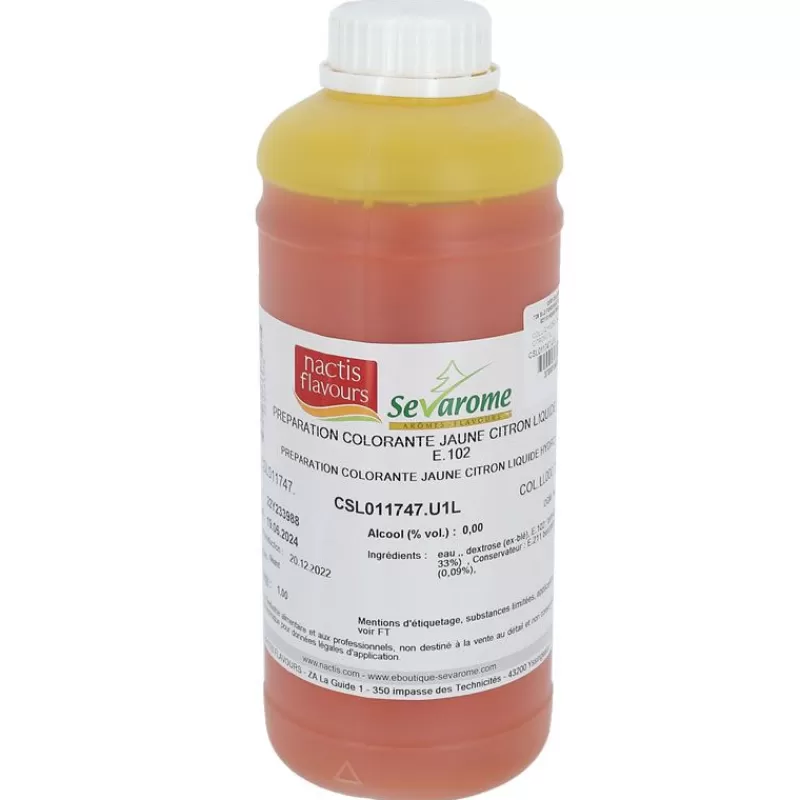 Cerf Dellier Colorant Liquide Hydrosoluble Jaune Citron 1L