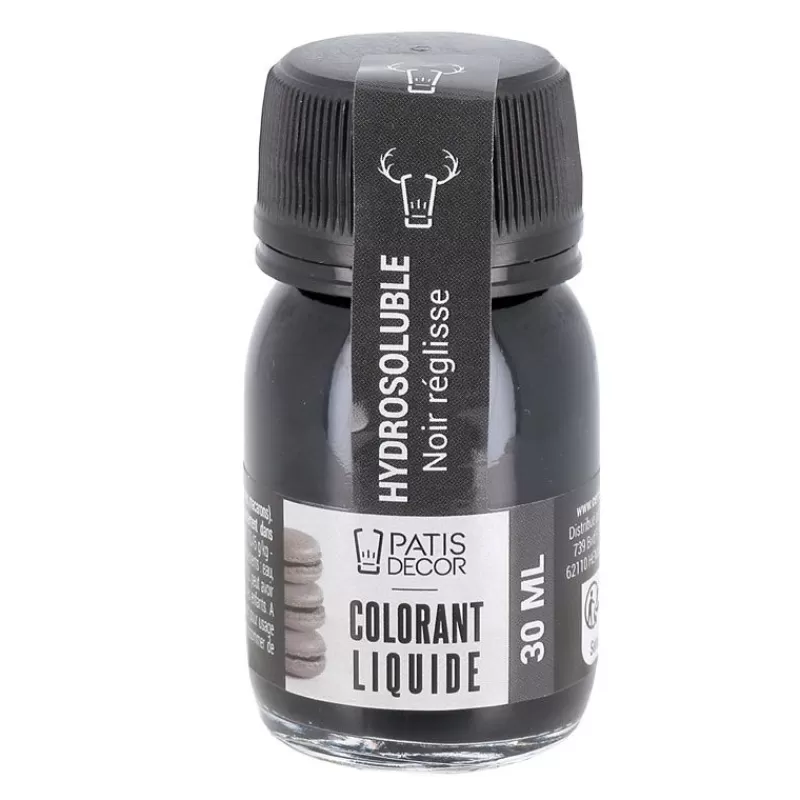 Cerf Dellier Colorant Liquide Hydrosoluble Noir Reglisse 30 Ml