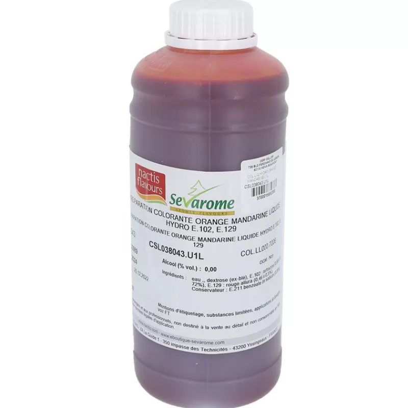 Cerf Dellier Colorant Liquide Hydrosoluble Orange Mandarine 1L
