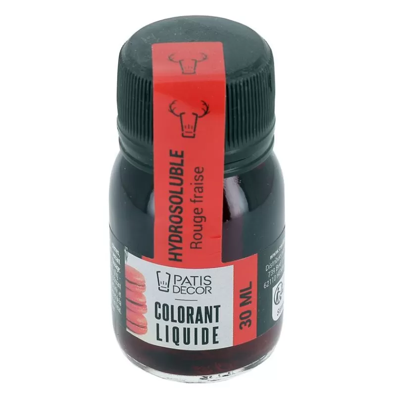 Cerf Dellier Colorant Liquide Hydrosoluble Rouge Fraise 30 Ml