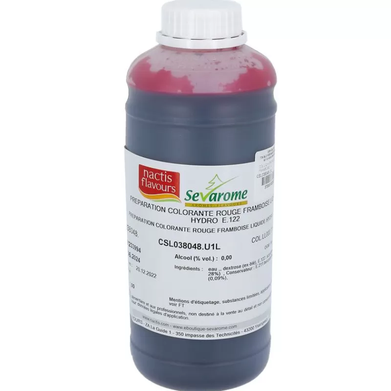 Cerf Dellier Colorant Liquide Hydrosoluble Rouge Framboise 1L