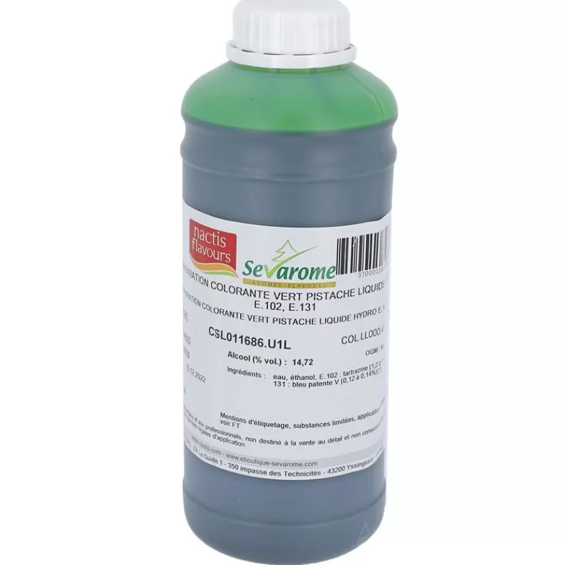 Cerf Dellier Colorant Liquide Hydrosoluble Vert Pistache 1L
