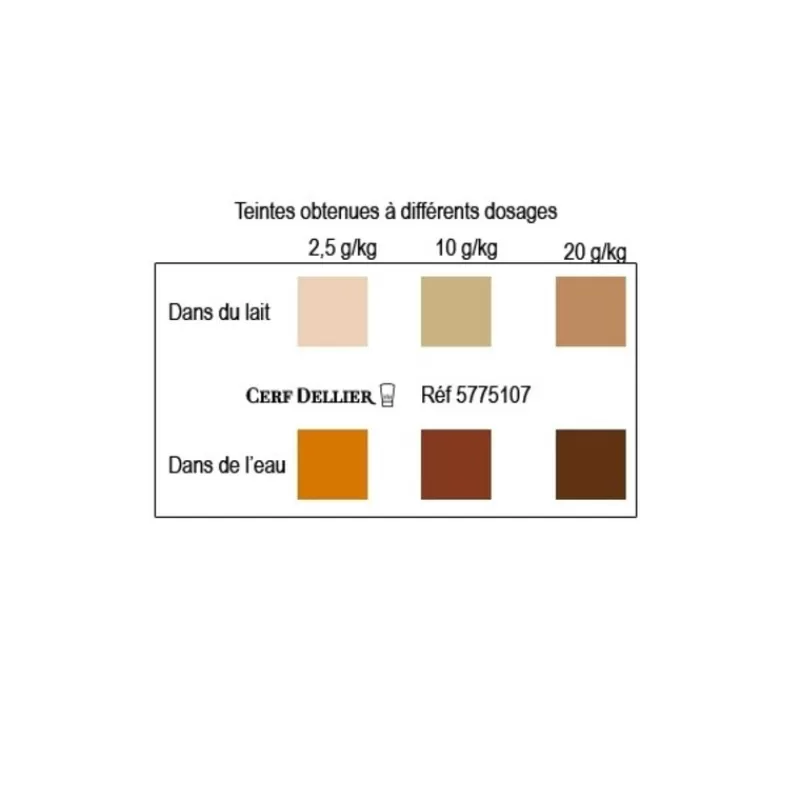 Cerf Dellier Colorant Poudre Alimentaire Cafe 100 G