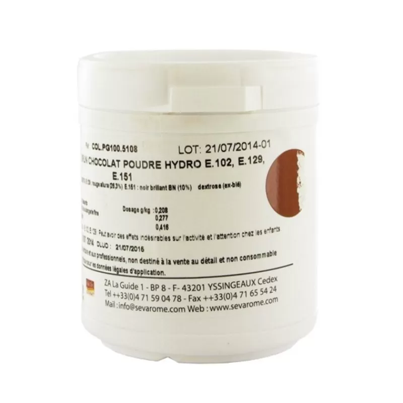 Cerf Dellier Colorant Poudre Alimentaire Chocolat 100 G