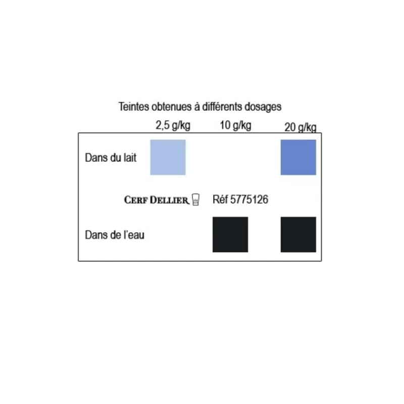 Cerf Dellier Colorant Poudre Alimentaire Noir Reglisse 100 G
