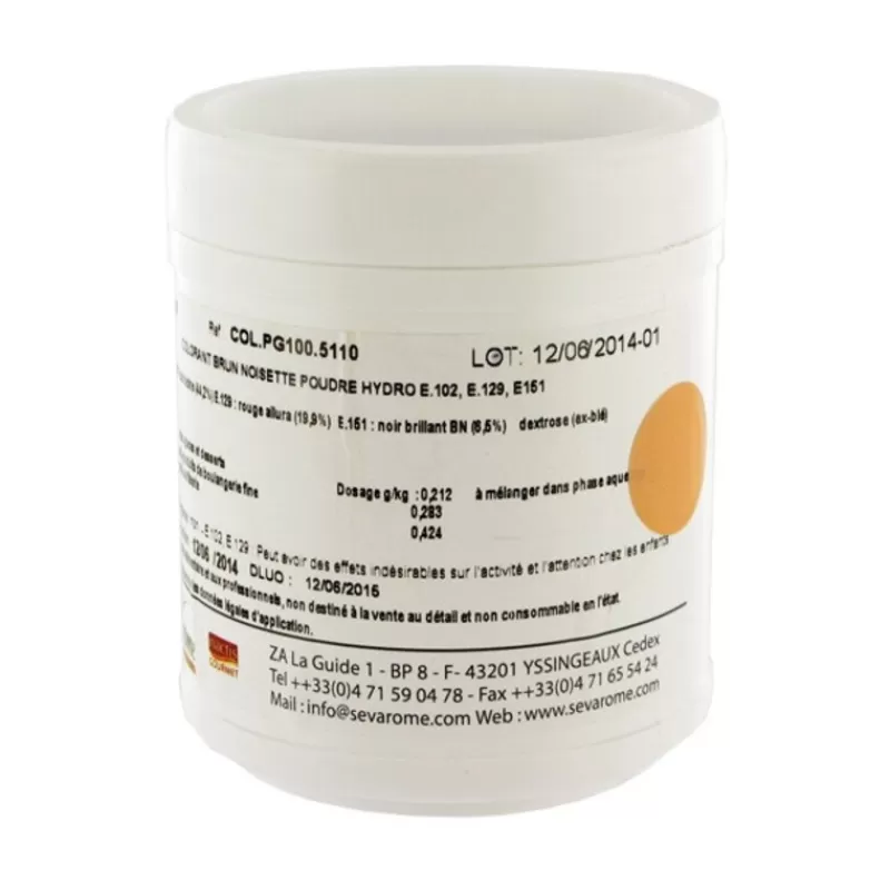 Cerf Dellier Colorant Poudre Alimentaire Noisette 100 G
