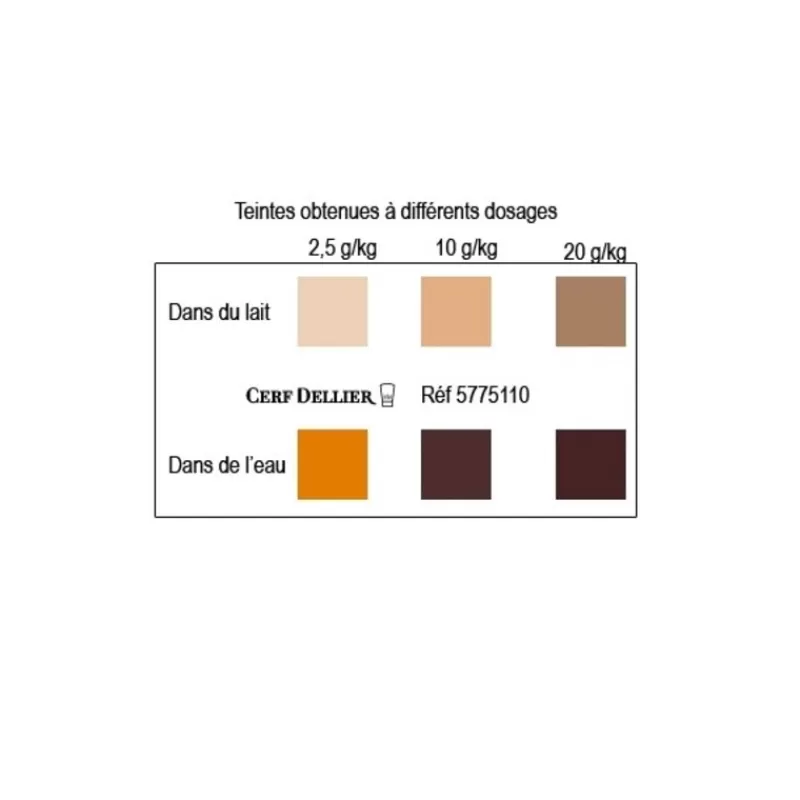 Cerf Dellier Colorant Poudre Alimentaire Noisette 100 G