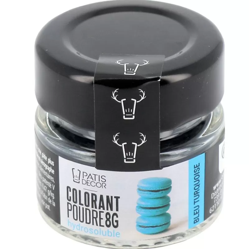 Cerf Dellier Colorant Poudre Hydrosoluble Bleu Turquoise 8 G
